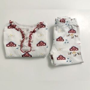 Little English Farmhouse Girls Pajamas, 24M